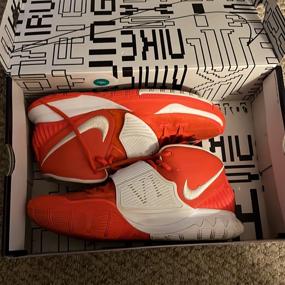 Nike Kyrie 6 TB PROMO. TEAM ORANGE/WHITE-WHITE. - Picture 5 of 9